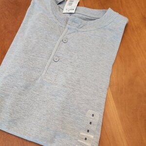 Gap Light Gray Henley Shirt - Men's Size Small NEW